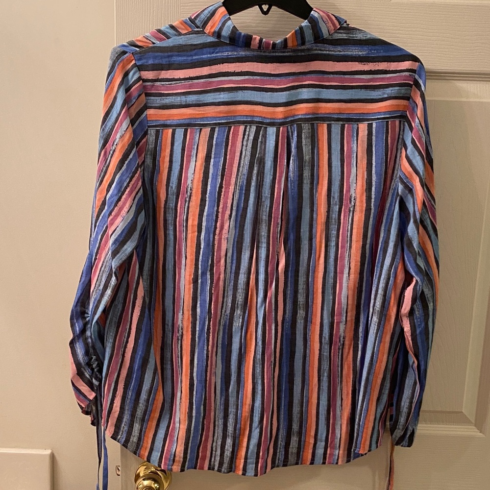 Colorful Striped Button-Up Shirt - Picture 6 of 6